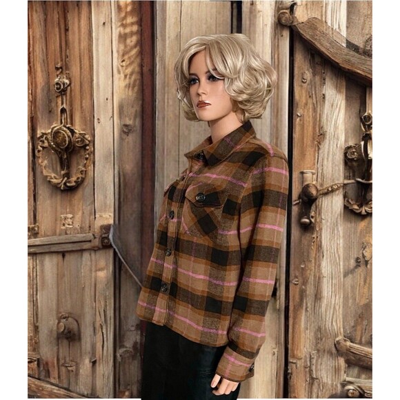 BB Dakota Jackets & Blazers - NWOT Steve Madden Shacket Women's M Casual Relaxed Fit Buffalo Plaid Outdoors